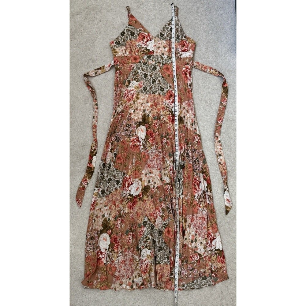 Jessica Simpson Floral Patchwork Pleated Maxi Dress – Size XL - Picture 6 of 12